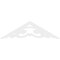 Ekena Millwork Pitch Preston Architectural Grade PVC Gable Pediment, 60"W x 17 1/2"H x 1"P (7/12) GPP060X018X100PRE - alternate 4